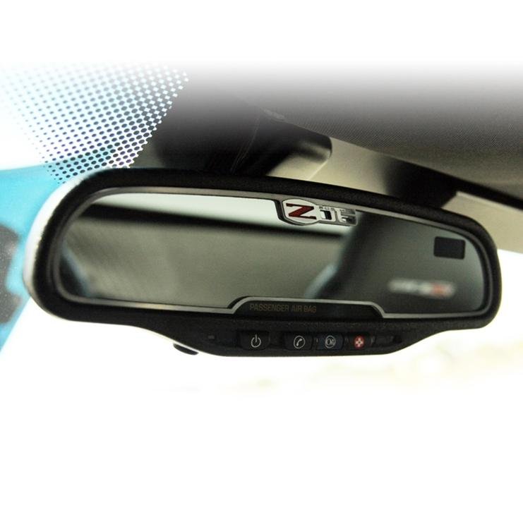 Corvette Rearview Mirror Trim - Stainless Steel : 2005-2013 C6 Z06 505HP