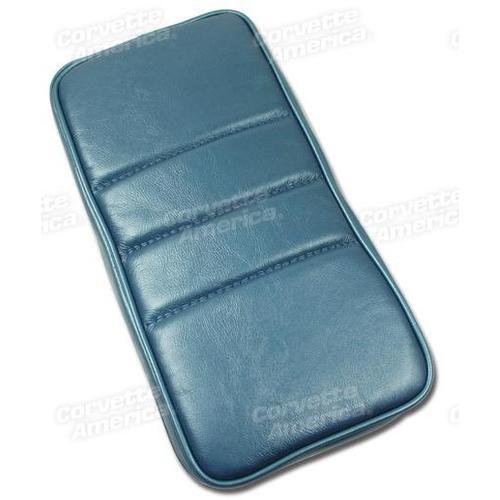 Corvette Center Armrest. Blue Leather: 1986-1989