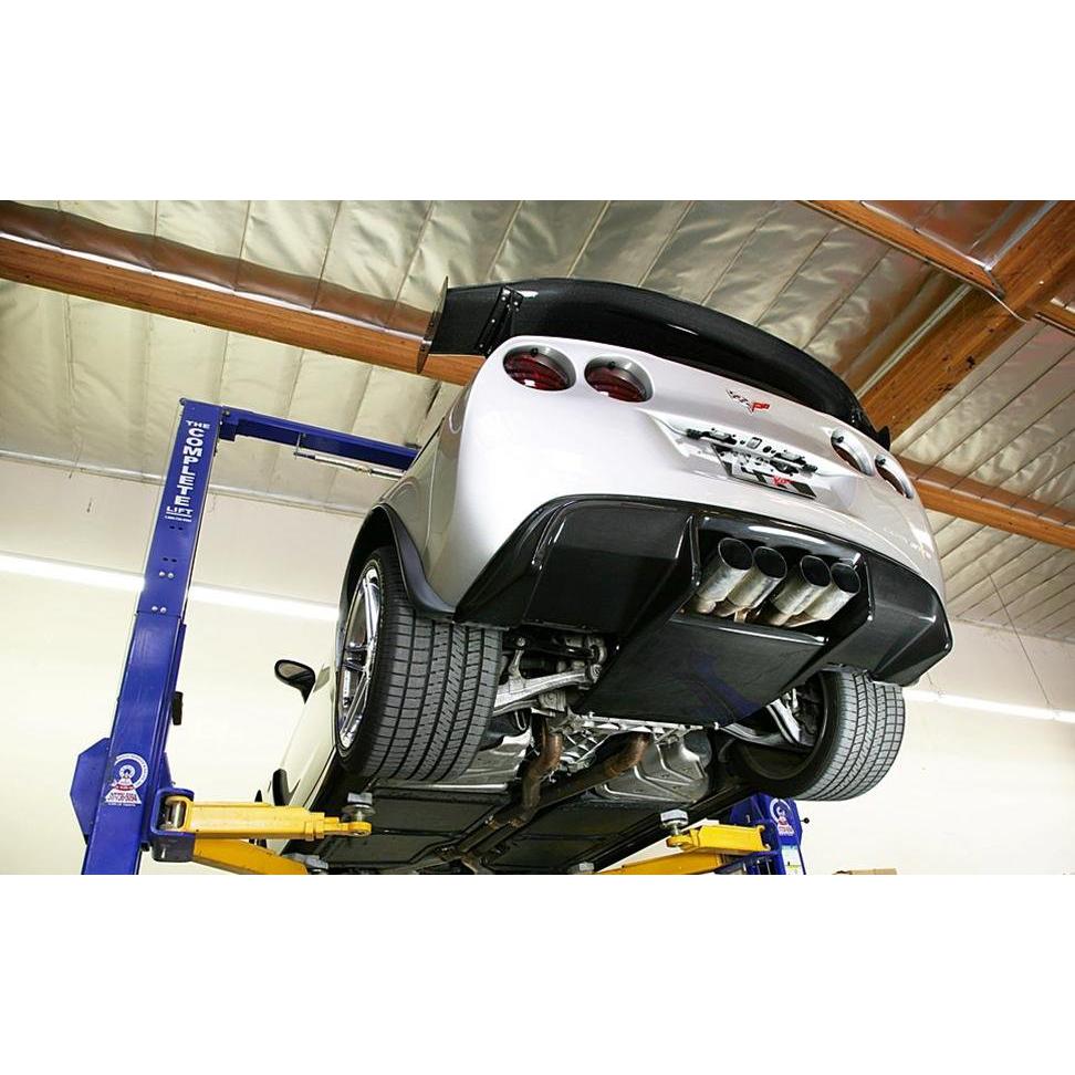 Corvette Rear Diffuser Carbon Fiber with reverse LED when equipped leaf spring system only : 2005-2013 C6,Z06,ZR1,Grand Sport