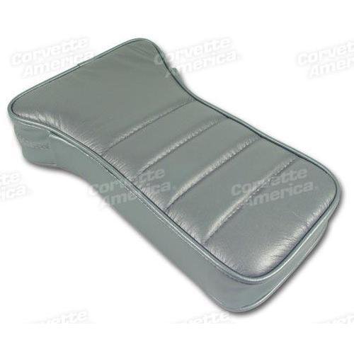 Corvette Center Armrest. Silvergreen Leather: 1982