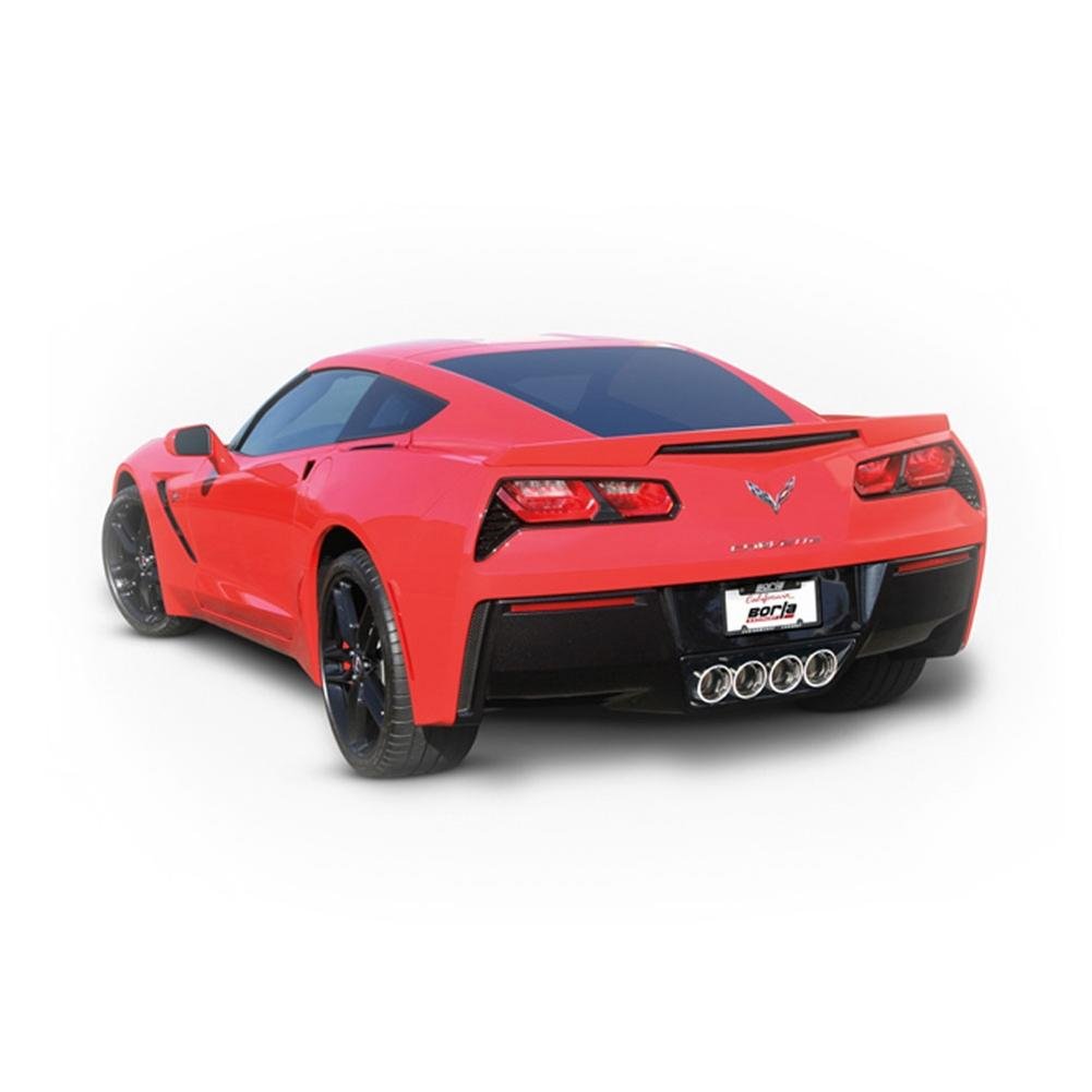 C7 Corvette Stingray Exhaust - Borla S-Type Rear Section : Quad 4.25" Round Tips