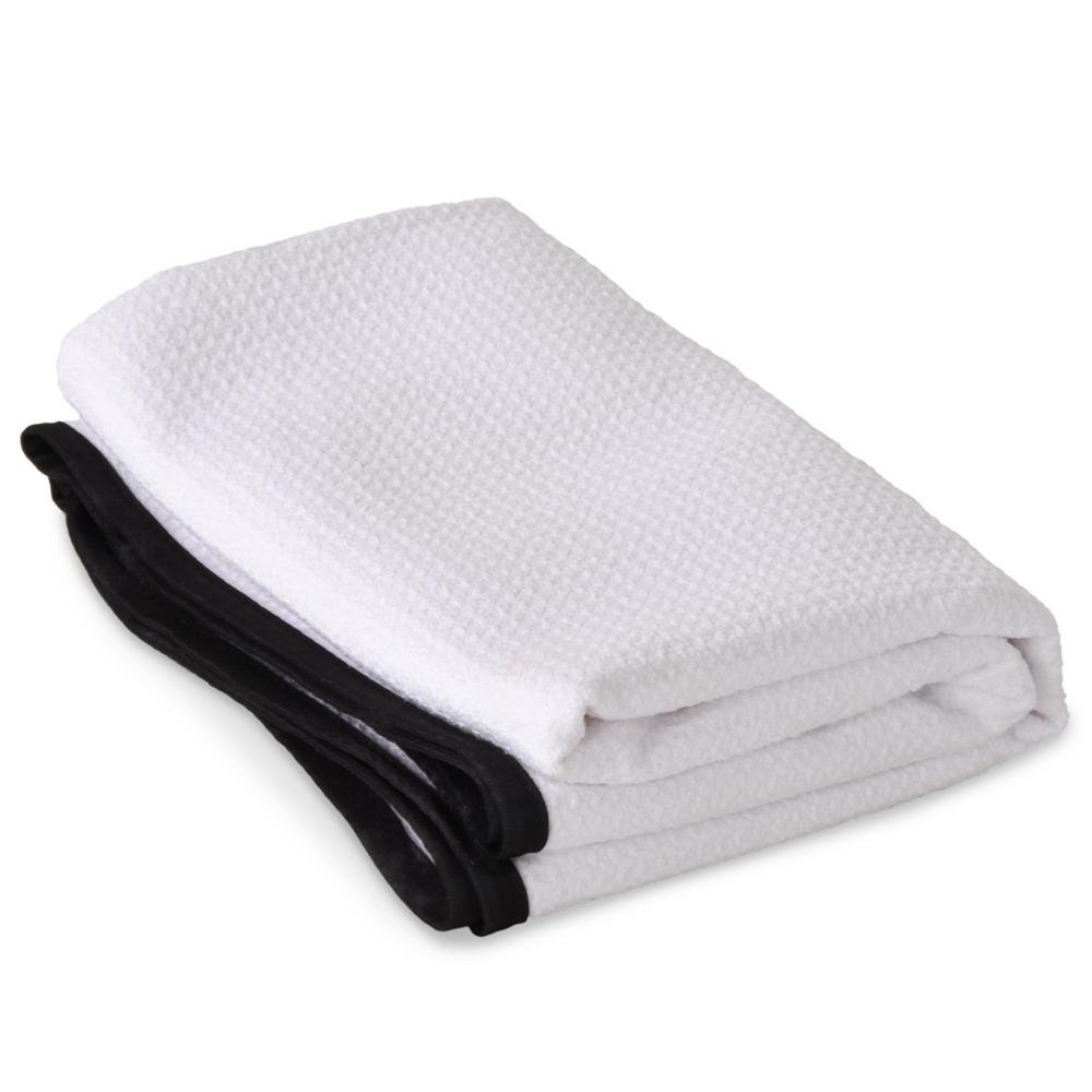 Liquid X Waffle Weave Microfiber Drying Towel XL White 25" x 36"