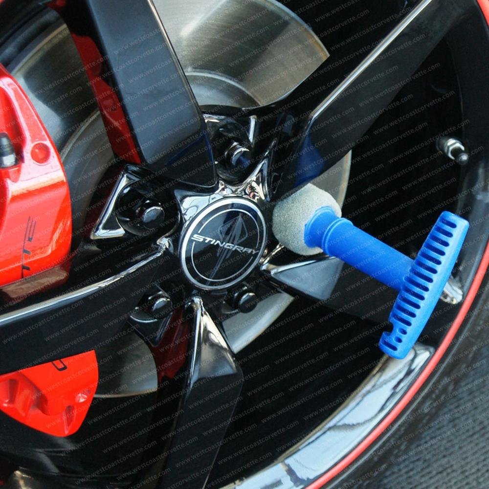 Corvette Wheel Lug Nut Cleaning & Polishing Brush