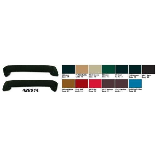 Corvette Door Handles. Red-Inner: 1969-1972