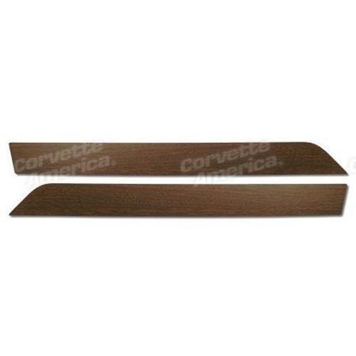 Corvette Door Panel Inserts. Walnut: 1970-1976