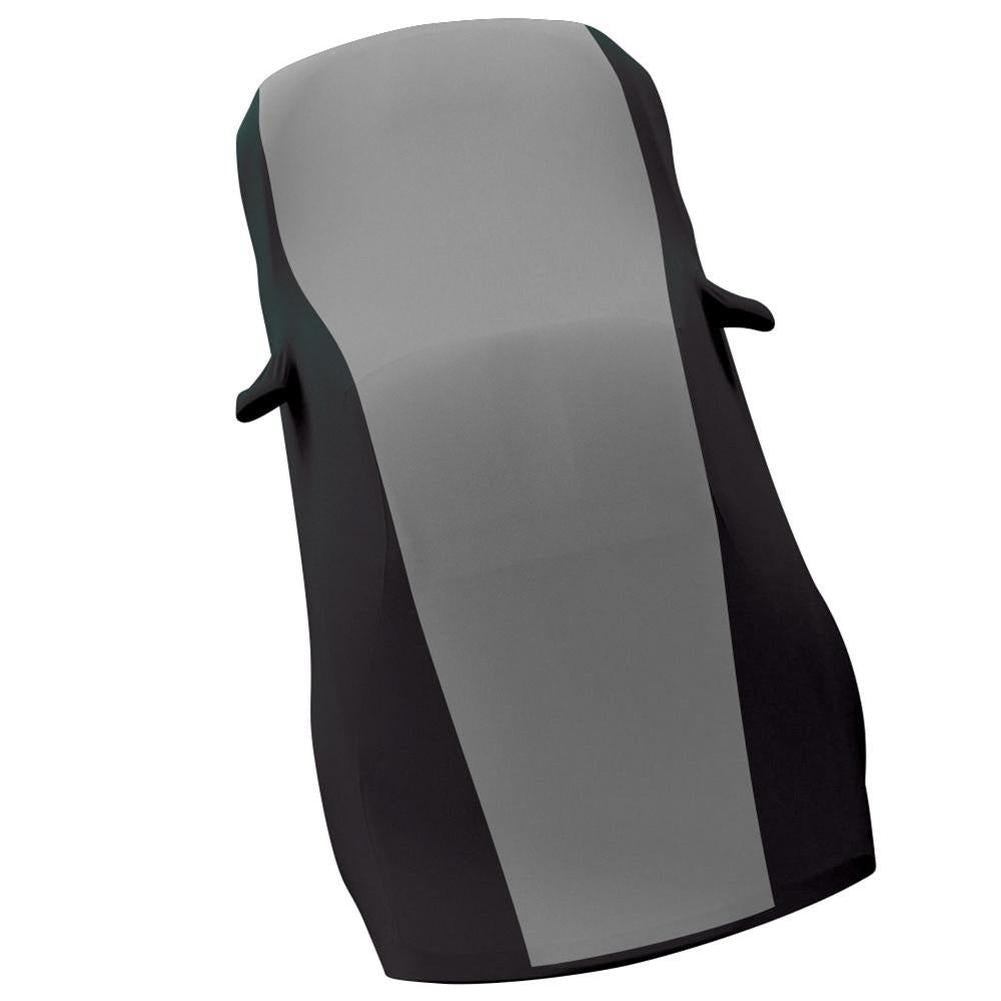 Corvette Ultraguard Stretch Satin Sport Car Cover - Gray/Black - Indoor : 2005-2013 C6, Z06, ZR1, Grand Sport