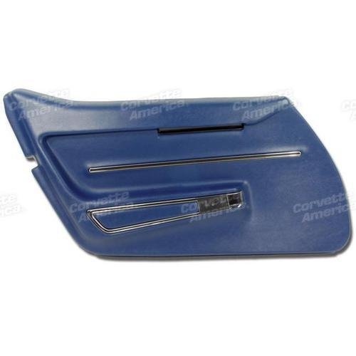 Corvette Door Panel. Dark Blue With Trim LH: 1968