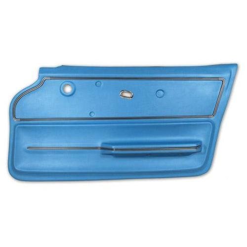 Corvette Door Panel. Bright Blue Coupe With Trim RH: 1967