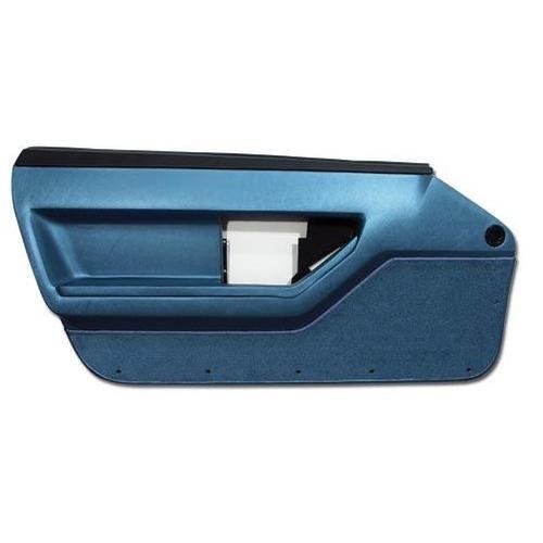 Corvette Door Panel. Blue Deluxe Coupe LH: 1986-1989