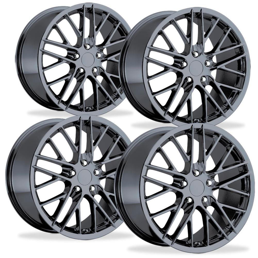 Corvette Wheel - 2009 ZR1 Style Reproduction (Set) : PVD Black Chrome