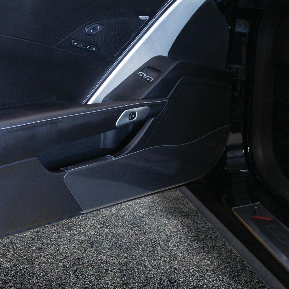 Corvette - Door Kick Panel -Black or Clear Acrylic : C7 Stingray, Z51, Z06, Grand Sport