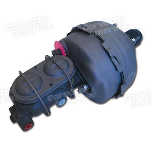 Corvette Master Cylinder with Power Brake Booster: 1968-1976