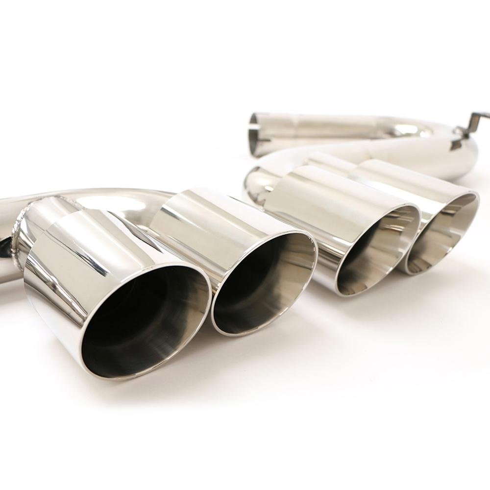Corvette Exhaust System - B&B Bullet with Quad 4" Round Tips : 1997-2004 C5 & Z06