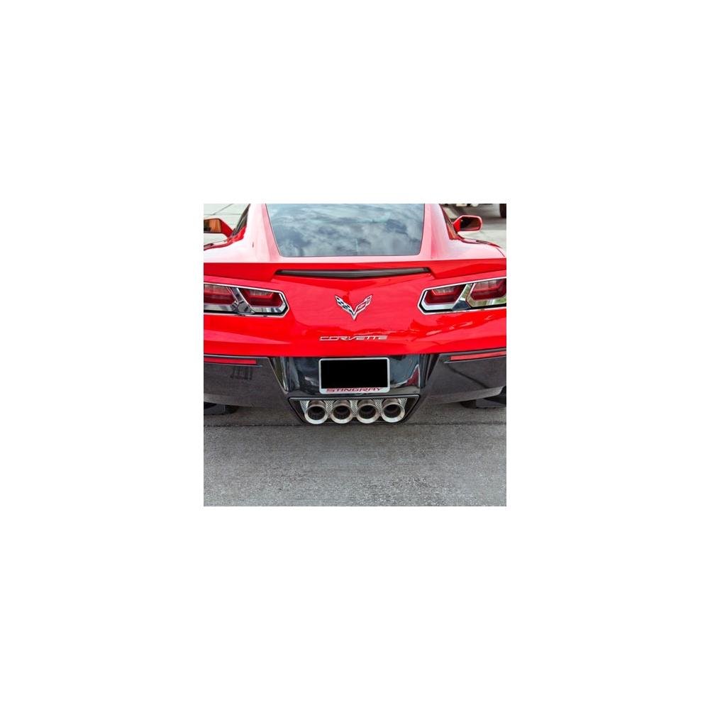 Corvette Stingray Perforated Exhaust Port Filler Panel - NPP+Dual-Mode+Bi-Mode : C7 Stingray, Z06
