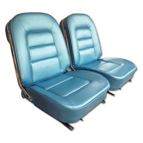 Corvette Vinyl Seat Covers. Bright Blue: 1965