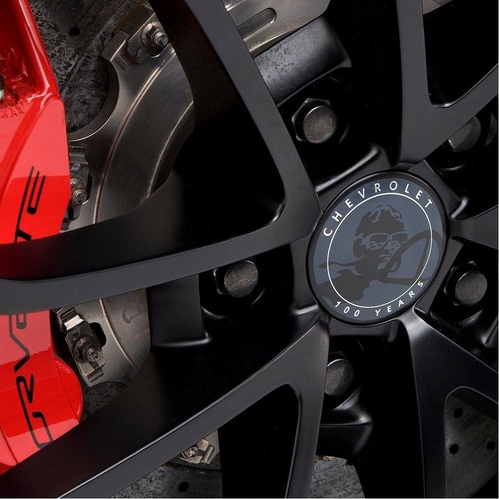 Corvette Wheel Center Cap - 100th Anniversary Centennial Edition Logo
