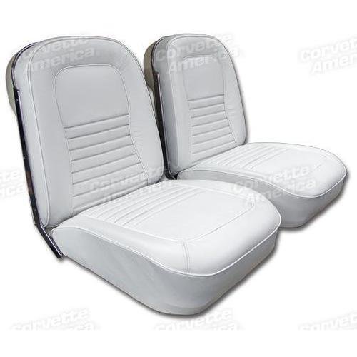 Corvette Leather Seat Covers. White: 1967