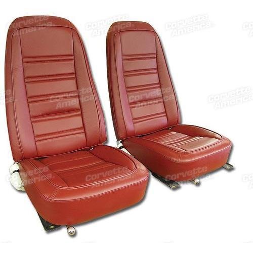 Corvette Leather Seat Covers. Firethorn 100%-Leather: 1976