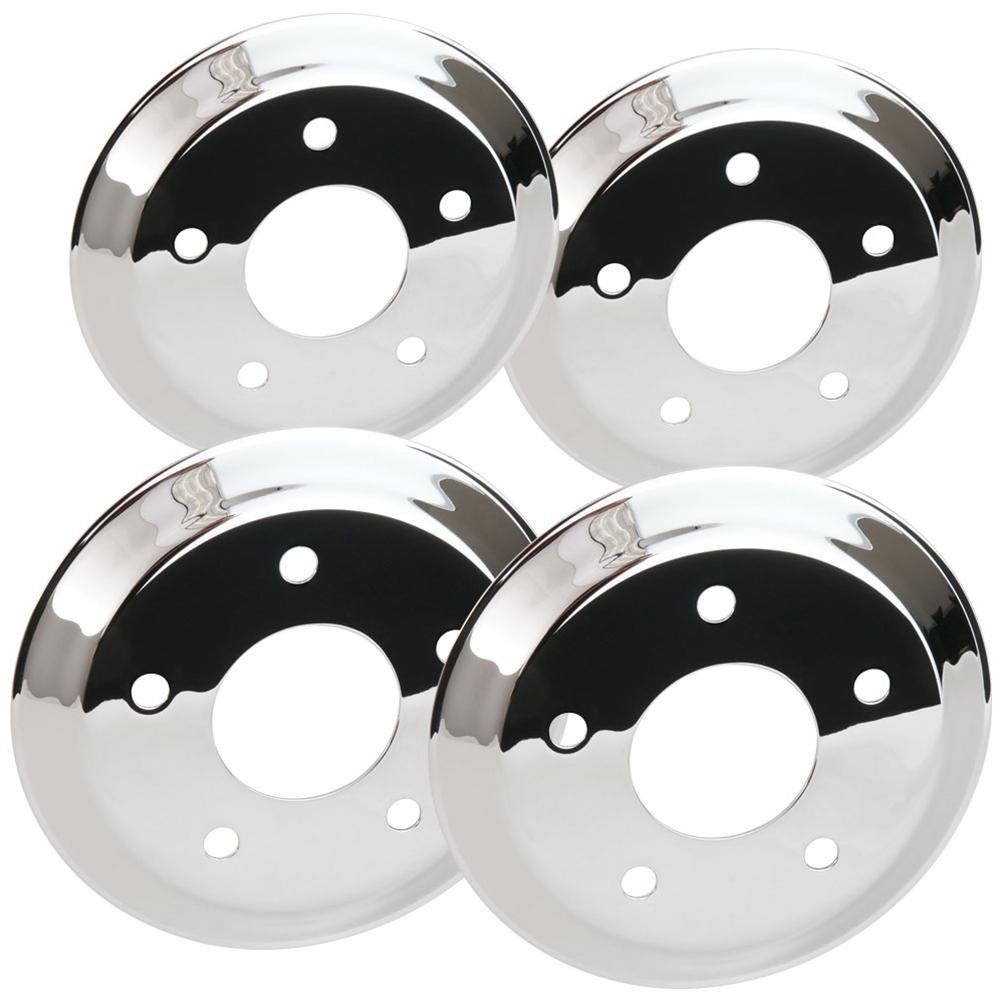 Corvette Brake Rotor Hub Covers - Chrome (Set) : 2005-2013 C6 Z51