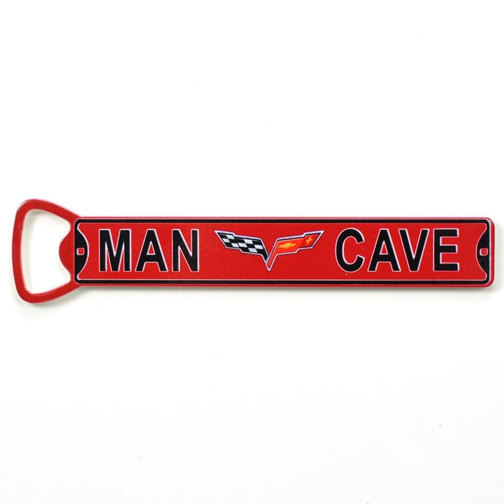 Corvette Man Cave Bottle Opener w/Magnet : 2005-2013 C6