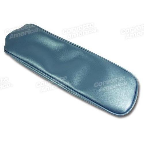 Corvette Center Armrest Cover. Bright Blue Vinyl: 1965-1966