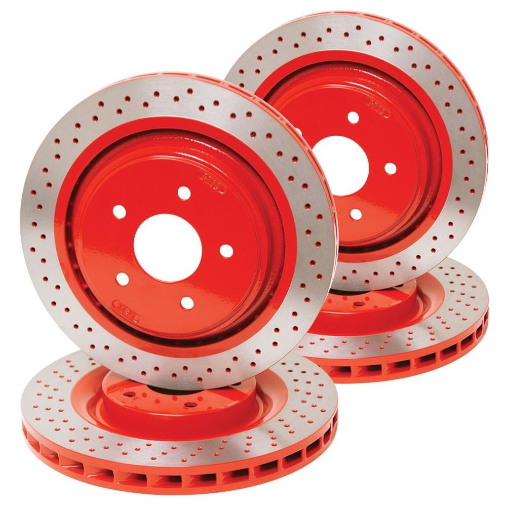 Corvette Powder Coated Rotors for Z51 Brakes : 2005-2013 C6