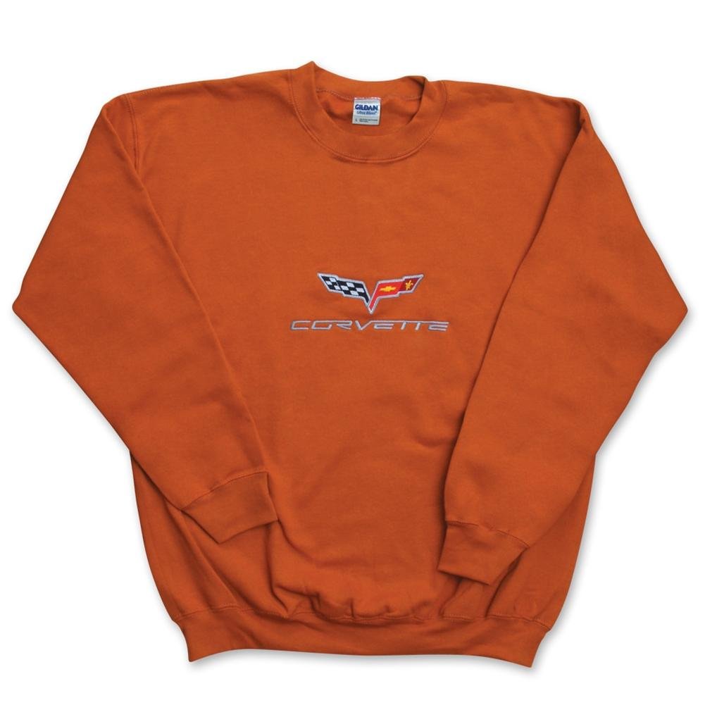 Corvette Sweatshirt - Fleece Embroidered C6 - Copper