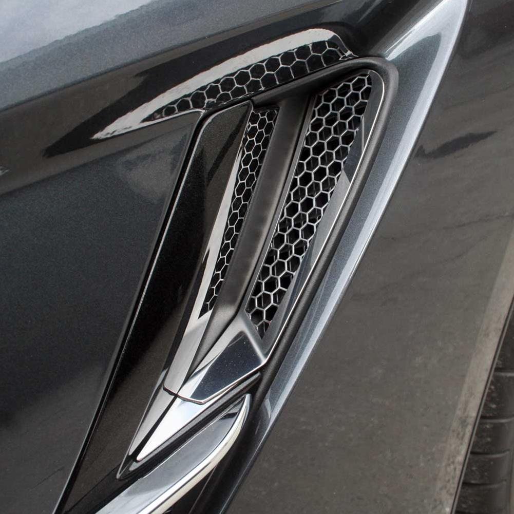 Corvette Side Vent Grille Matrix Series 10Pc Front Polished : C7 Stingray, Z51