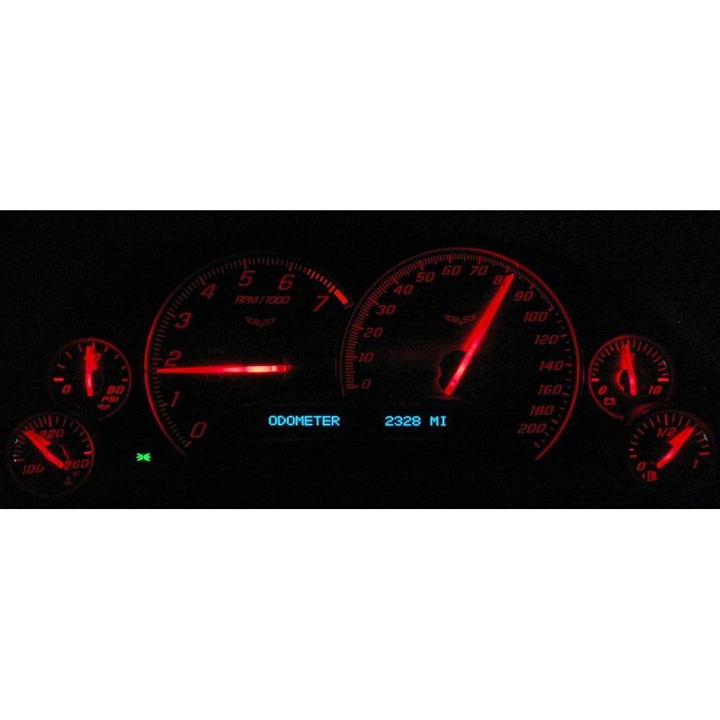 Corvette Gauge Cluster Exchange - Stainless Edition : 2005-2013 C6 Emblems