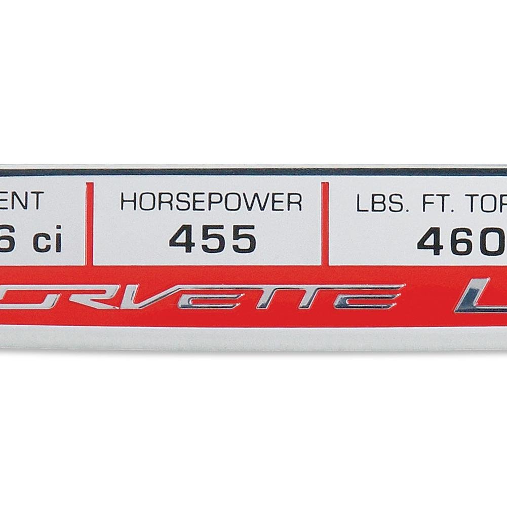 C7 Corvette Stingray Interior Dash Trim Badge - LT1 Performance Logo