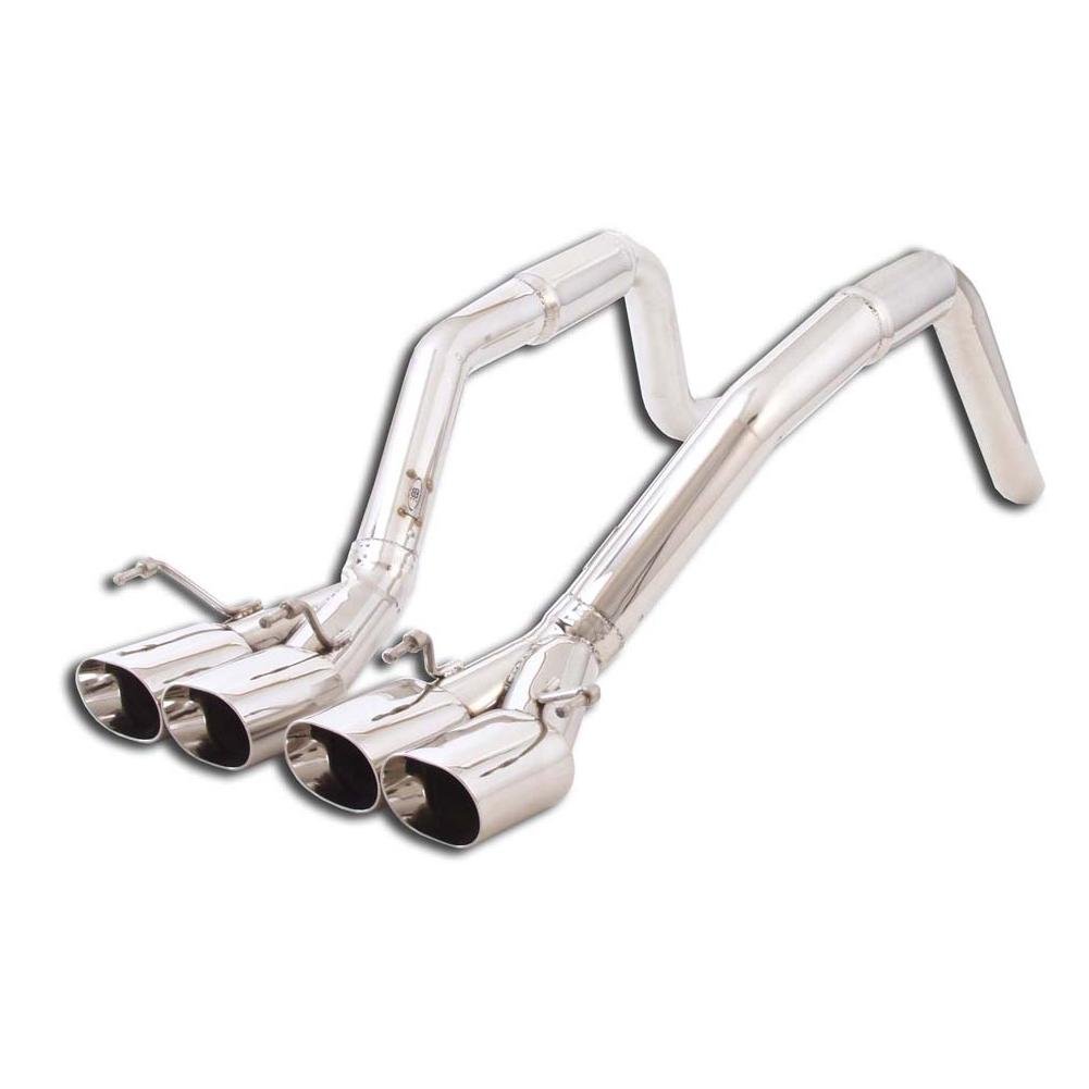 Corvette Exhaust System - B&B Bullet w/Quad 4.5" Oval Tips : 2009-2013 C6