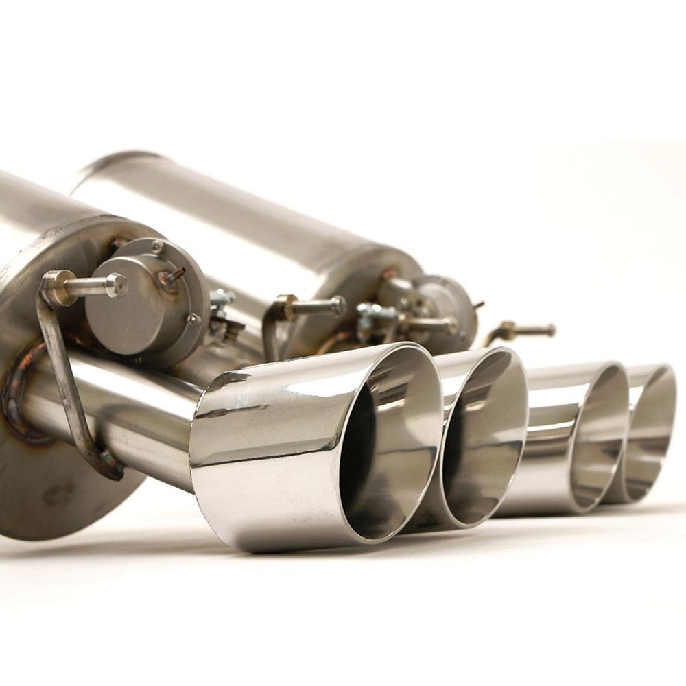 Corvette Exhaust System - B&B Fusion Gen. 3 with 4" Quad Round Tips : 2006-2013 C6 Z06, ZR1