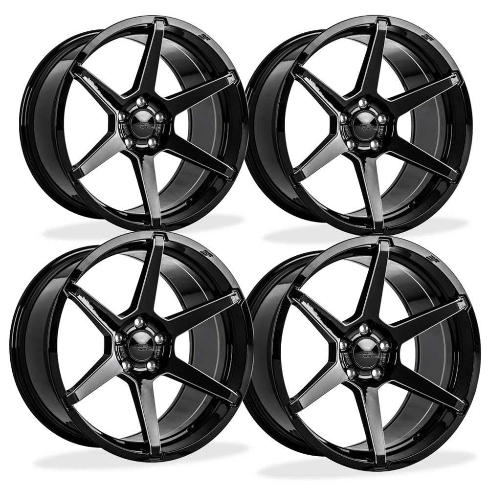 Corvette ACE Flow Form AFF06 Wheels - Gloss Black w/Milled Edge : C7 Z06