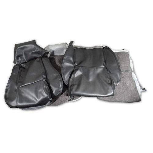 Corvette Leather Like Seat Covers. Graphite Standard: 1984-1987