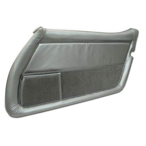 Corvette Leather Door Panel. Silver Pace RH: 1978