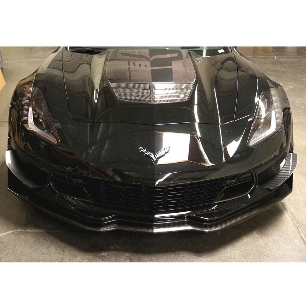 Corvette Front Bumper Race Canards - Carbon Fiber - APR Performance : C7 Stingray, Z51, Z06, Grand Sport