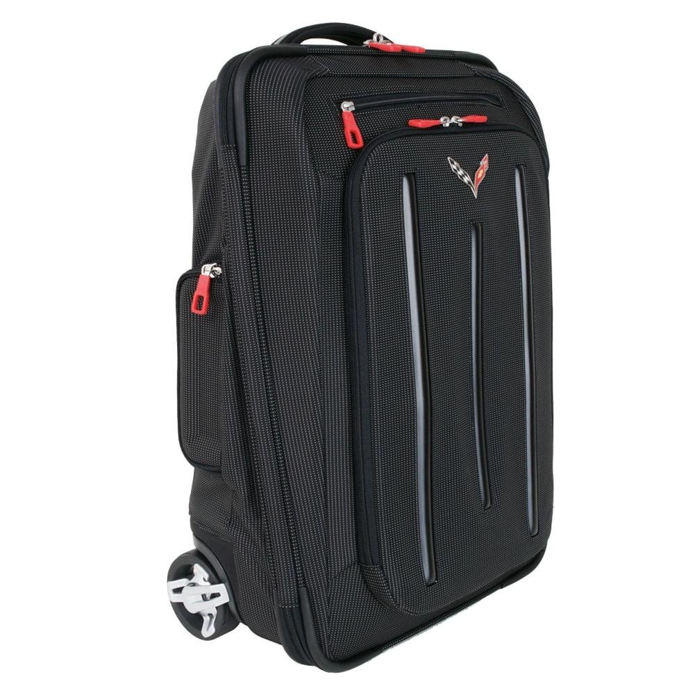 Corvette Stingray Luggage with C7 Cross Flags Logo - 5-Piece Set : C7