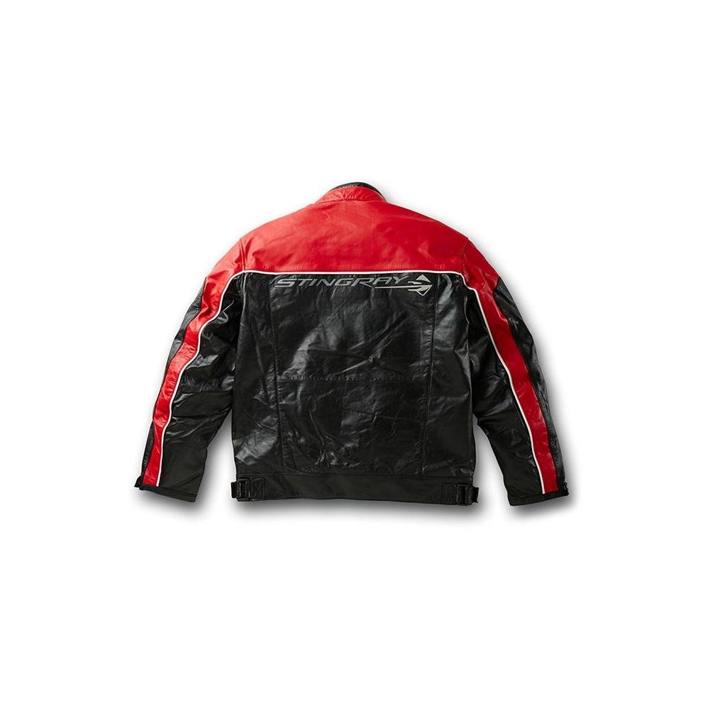 Corvette - Black and Red Fish Inlay Jacket, C7 Stingray