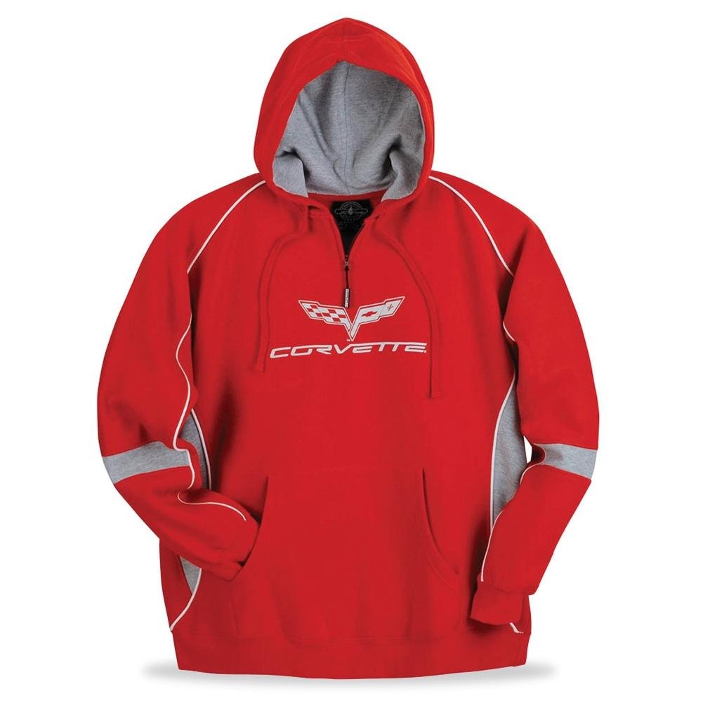 Corvette Sweatshirt Hoodie - Quarter-Zip : 2005-2013 C6