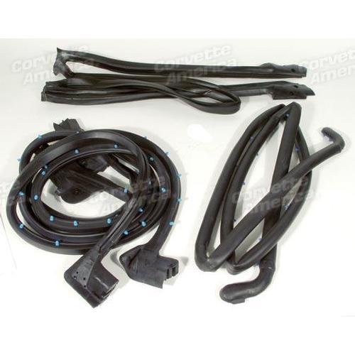 Corvette Weatherstrip Kit. Convertible Body 4 Piece - Import: 1990-1996