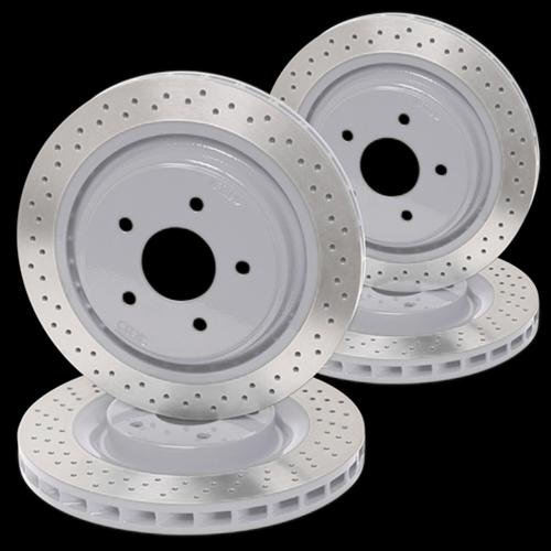 Corvette Powder Coated Rotors : 2006-2013 Z06 & Grand Sport