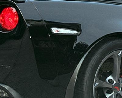 Corvette Side Marker Light 2 Pc. (Set) - Rear Clear : 2005-2013 C6, Z06, ZR1, Grand Sport