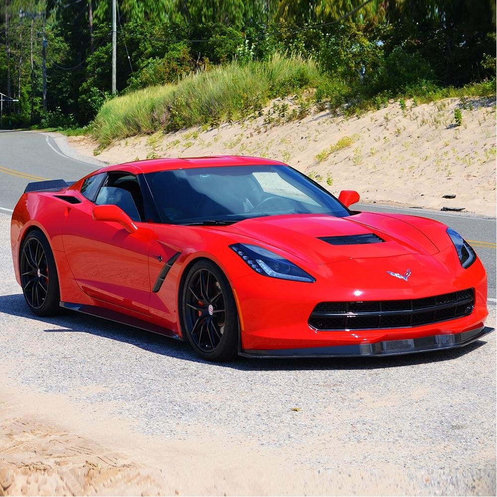 Corvette Side Skirts - Carbon Fiber - Katech : C7 Stingray