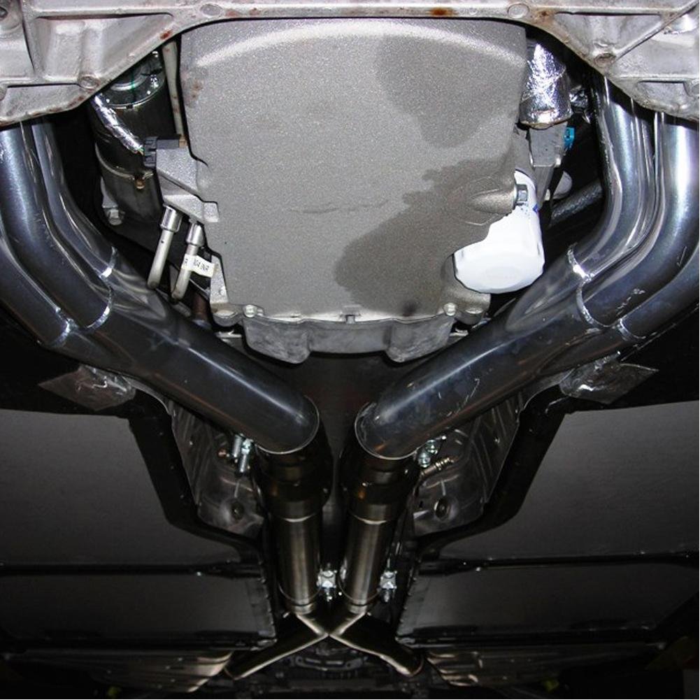 Corvette Header Package - WCC Long Tube Coated w/ Cats & X-Pipe : 2005-2007 C6 LS2