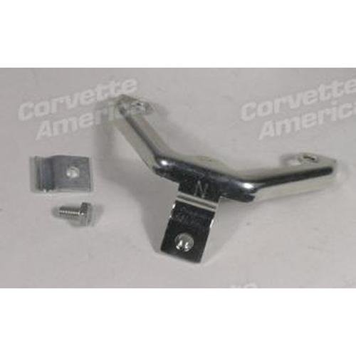Corvette Accelerator Cable Support Bracket. W/Clamp 3X2: 1968-1969