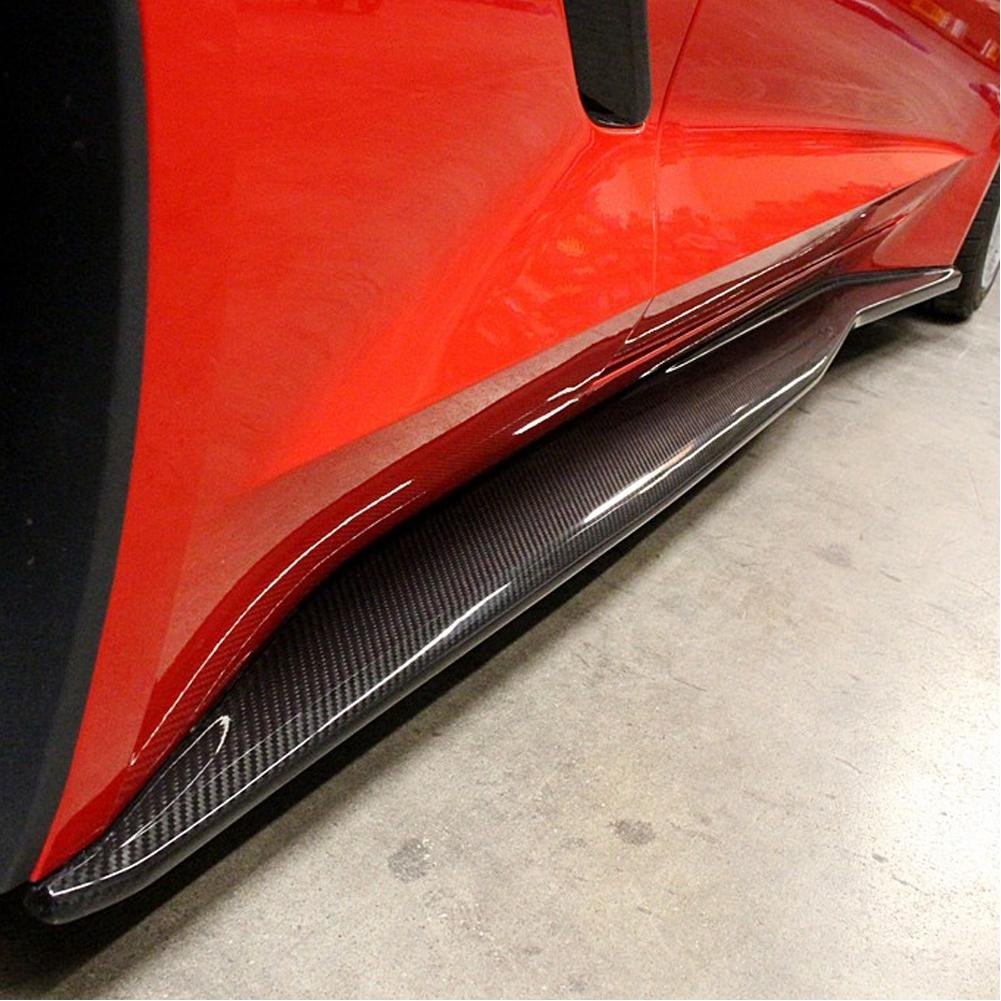 Corvette APR Performance Side Rocker Extensions - Carbon Fiber : C7 Stingray, Z51