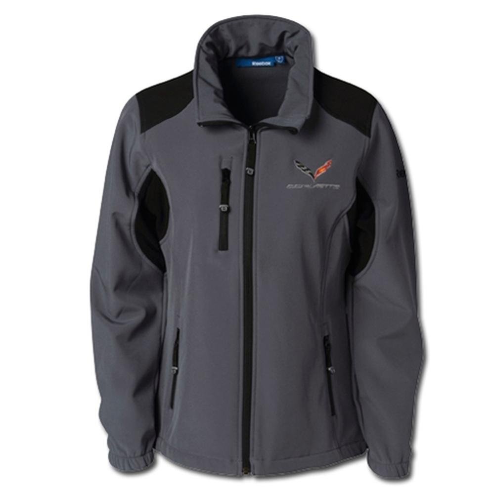 C7 Logo Corvette Ladies Reebok Softshell Jacket - Graphite