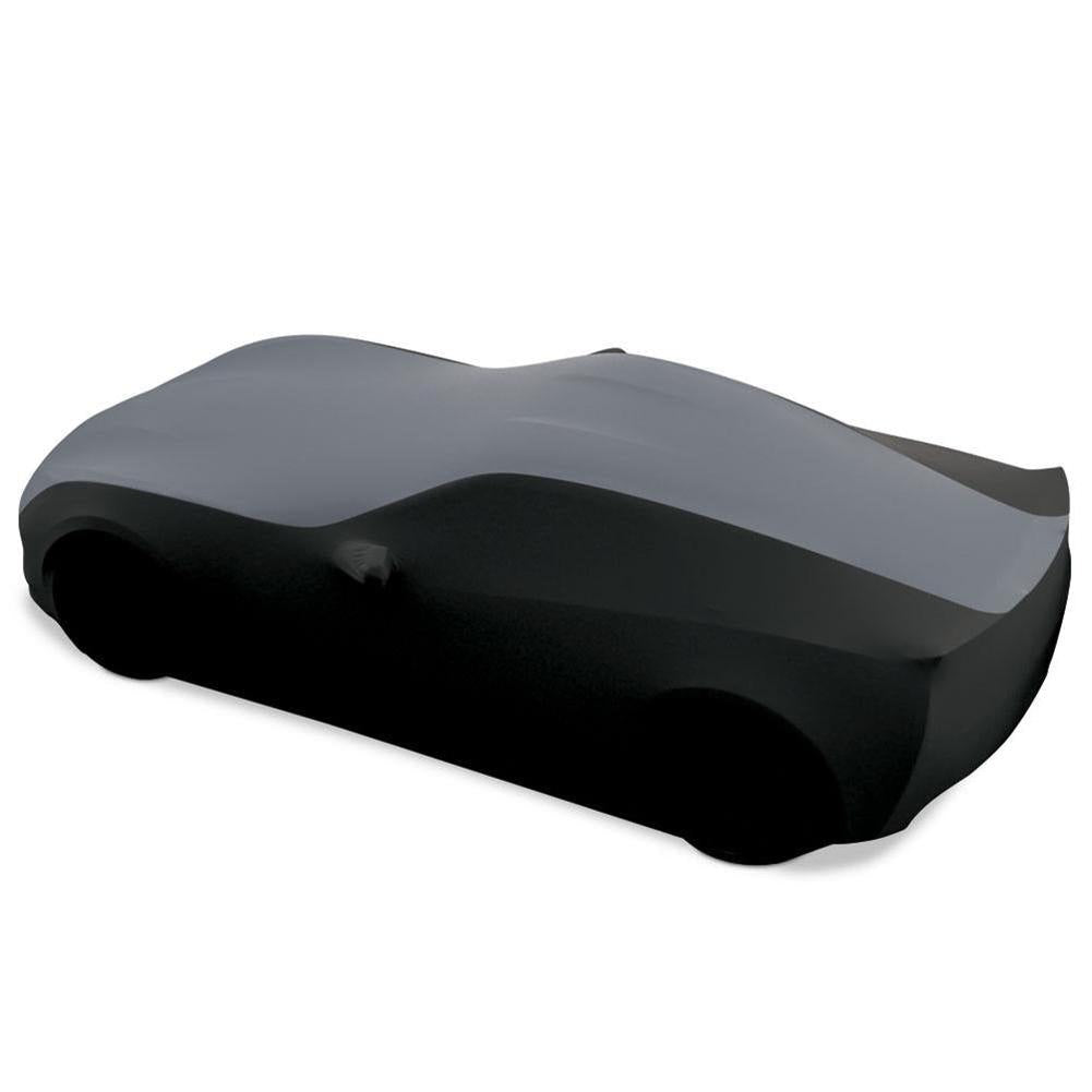 Corvette Ultraguard Stretch Satin Sport Car Cover - Gray/Black - Indoor : C7 Stingray, Z51, Z06, Grand Sport, ZR1