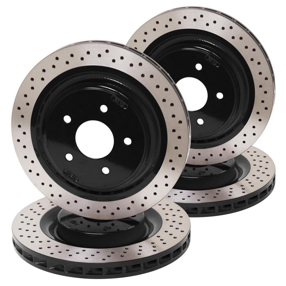 Corvette Powder Coated Rotors for Z51 Brakes : 2005-2013 C6