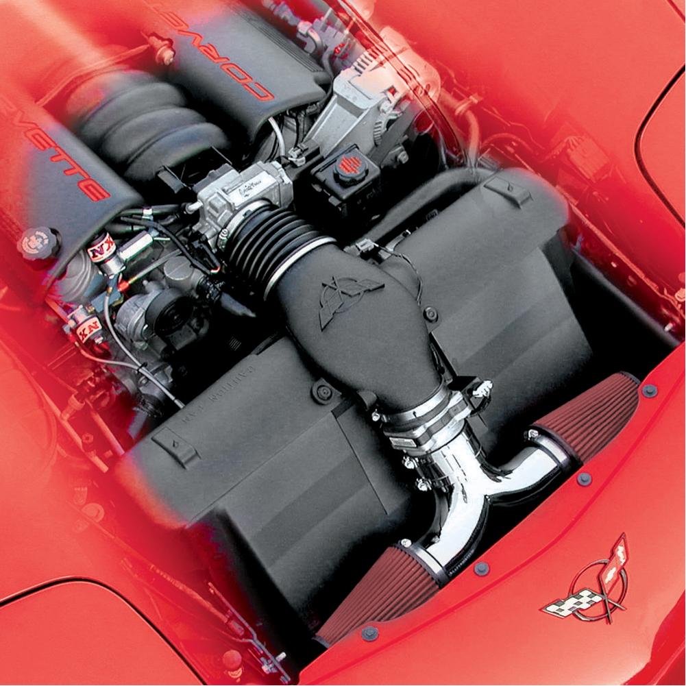 Corvette Dual Flow Intake System - Chrome : 1997-2004 C5 / Z06